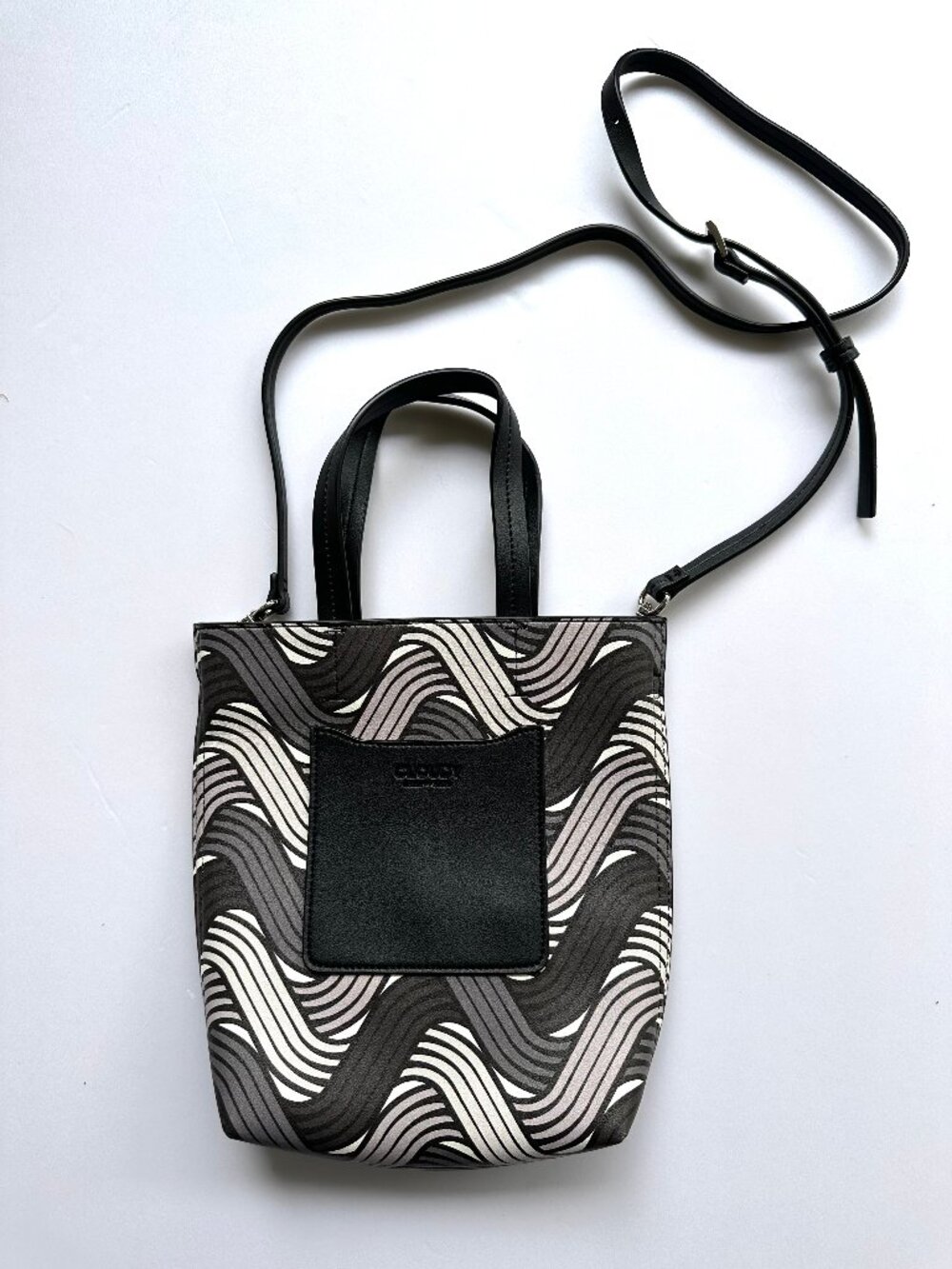 Small Leather patterned crossbody bag by Cloudy Tokyo-Africa
